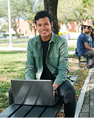 Student outdoors